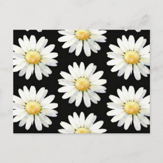 Carte Postale Marguerites à points jaunes