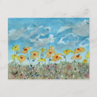 Carte Postale Marguerites & Nuages