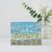 Carte Postale Marguerites & Nuages (Debout devant)