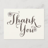 Carte Postale Marguerites sucrées Whimsical Merci d'anniversaire (Devant)