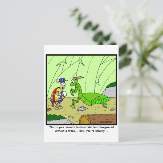 Carte Postale Mari absent (Debout devant)