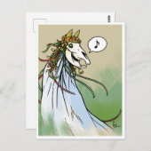 Carte Postale Mari Lwyd - Critère Yule Éffrayant (Devant / Derrière)