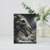 Carte Postale Mari Lwyd Joyeux Noël (Debout devant)