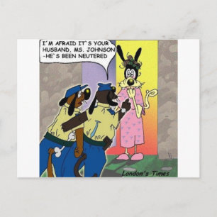 Carte Postale Mari Neutre Drôle de Chien ou Cadeaux et T-shirts 