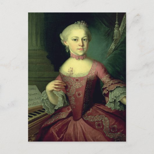 Carte Postale Maria-Anna Mozart, appelée 'Nannerl' (Devant)