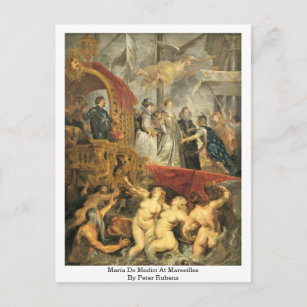 Carte Postale Maria De Medici À Marseille Par Peter Rubens
