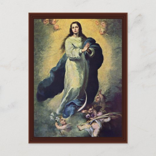 Carte Postale Maria Immaculata Par Murillo Bartolomé Esteban Per (Devant)