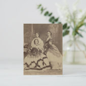 Carte Postale Maria, Impératrice de Russie Romanov, mère, soeur (Debout devant)