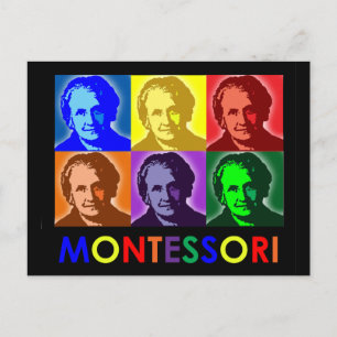 Carte postale Maria Montessori Pop-Art