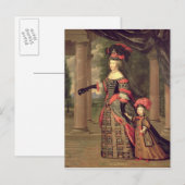 Carte Postale Maria Theresa épouse de Louis XIV (Devant / Derrière)