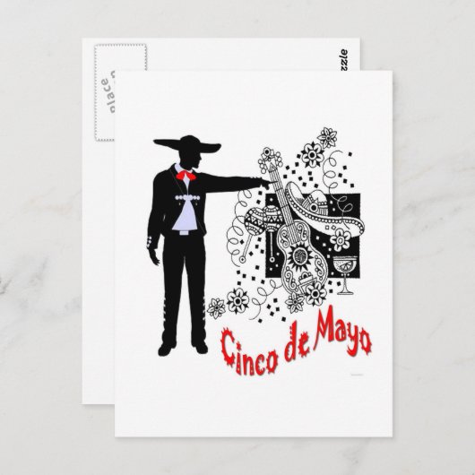 Carte Postale Mariachi-Cinco de Mayo (Devant / Derrière)