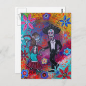 Carte Postale Mariachi Dancing Couple Mexicaine Bailar par prisa (Devant / Derrière)