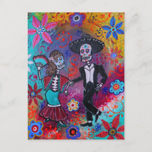 Carte Postale Mariachi Dancing Couple Mexicaine Bailar par prisa
