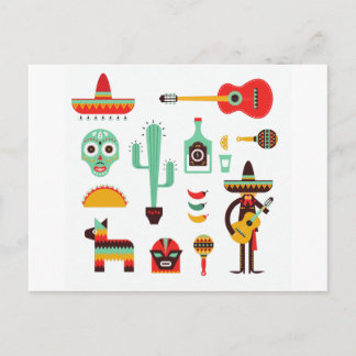 Carte Postale mariachi mexicain