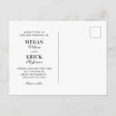 Carte Postale Mariage (Dos)