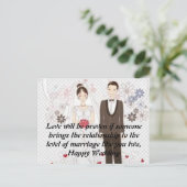 Carte postale mariage (Debout devant)