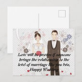 Carte postale mariage (Devant / Derrière)