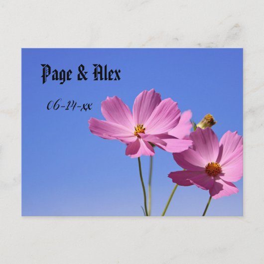 Carte postale mariage (Devant)
