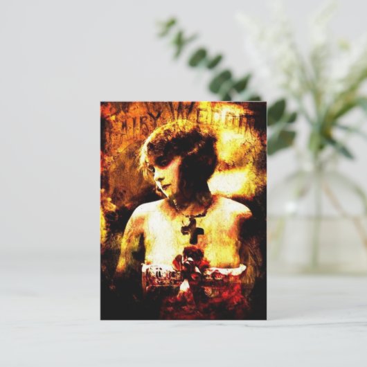 Carte postale mariage (Debout devant)