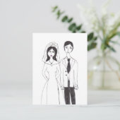 Carte Postale Mariage (Debout devant)