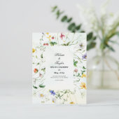 Carte postale mariage (Debout devant)