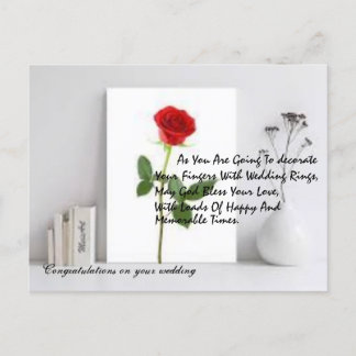 Carte postale mariage