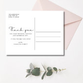 Carte postale Mariage 3 Photo Merci