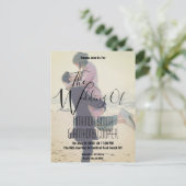 Carte postale mariage à budget photo (Debout devant)