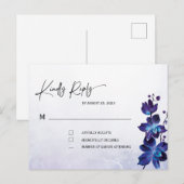 Carte Postale Mariage à l'Orchidée Bleue (Devant / Derrière)