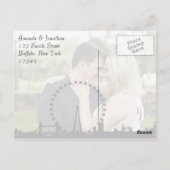 Carte Postale Mariage à thème Londres ajouter votre Merci photo (Dos)