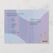 Carte Postale Mariage Abstrait moderne scandinave japonais (Dos)