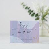 Carte Postale Mariage Abstrait moderne scandinave japonais (Debout devant)