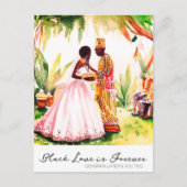 Carte Postale Mariage Afro-Américain (Devant)