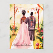 Carte Postale Mariage Afro-Américain (Devant)