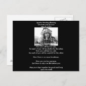 Carte Postale Mariage Apache Bénédiction Cheif (Devant / Derrière)