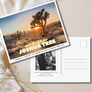 Carte Postale Mariage au Joshua Tree National Park, Enregistrez