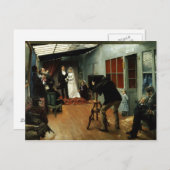 Carte Postale Mariage au Photographe, 1878-9 (Devant / Derrière)