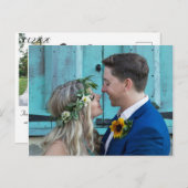 Carte postale mariage avec 2 photos (Devant / Derrière)