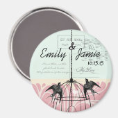 Carte postale Mariage Bird Cage Magnets Arrière -  (Recto/Verso)