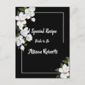 Carte Postale Mariage Blanc Vintage Rose (Devant)