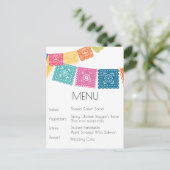 Carte Postale Mariage - Boda - Mariage Papel Picado RSVP (Debout devant)