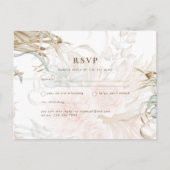 Carte Postale Mariage Bohème Herbe de Pampas Fleur de Sauge de C (Devant)