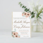 Carte Postale MARIAGE BOHO Peach (Debout devant)
