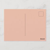 Carte Postale MARIAGE BOHO Peach (Dos)