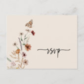 Carte postale Mariage Boho RSVP (Devant)
