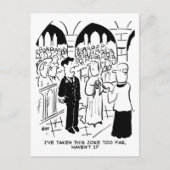 Carte Postale Mariage - Bridegroom Practical Joke Cartoon (Devant)