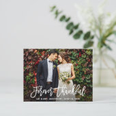 Carte Postale Mariage Brosse de Script Moderne Toujours Reconnai (Debout devant)