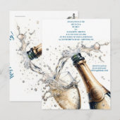 Carte Postale Mariage Brunch et Bulles (Devant / Derrière)