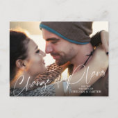 Carte Postale Mariage Changement de plan Version de script (Devant)