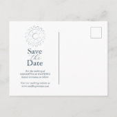 Carte Postale Mariage Chic Industriel Enregistrer La Date (Dos)